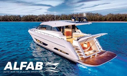 custom boat windows on maritimo x60 motor yacht