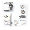 AUSWIDE FULL STAINLESS STEEL POLISHED LEVER LOCKSET