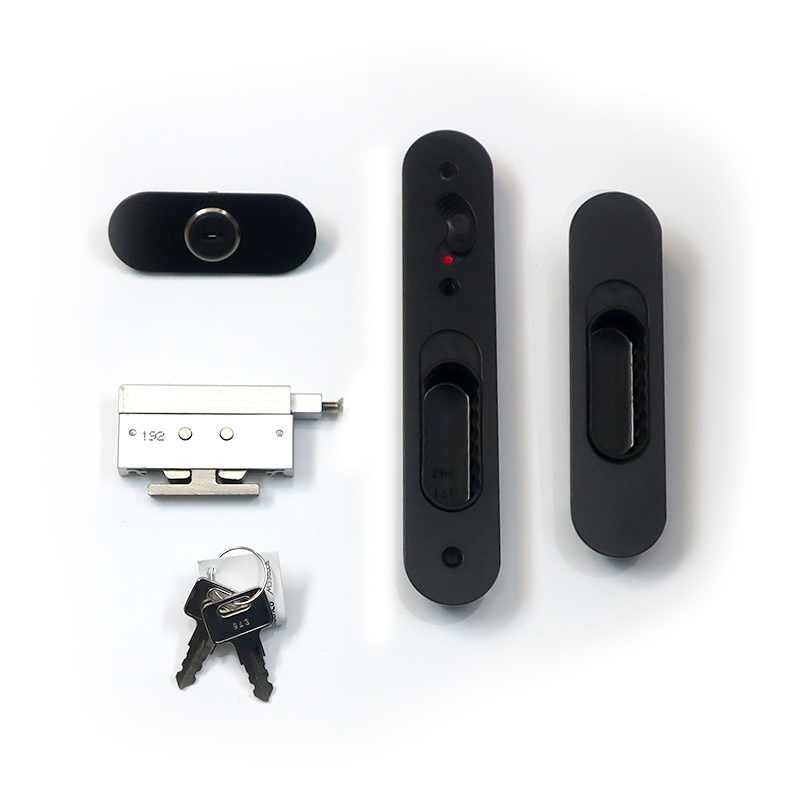 LOCK SLID ANOD. BLK 28.5-38mm MS TALON WITH PARROT BEAK BACKSET
