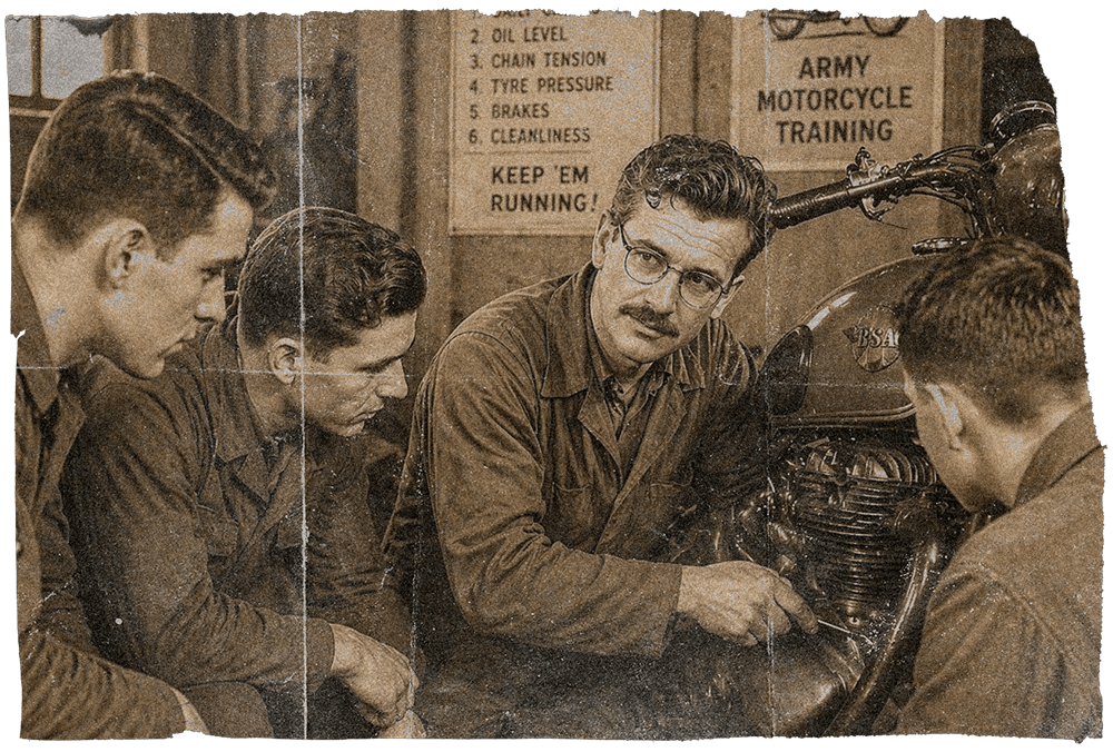 Army motorcycle training workshop
