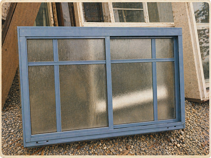 Early aluminium window frame